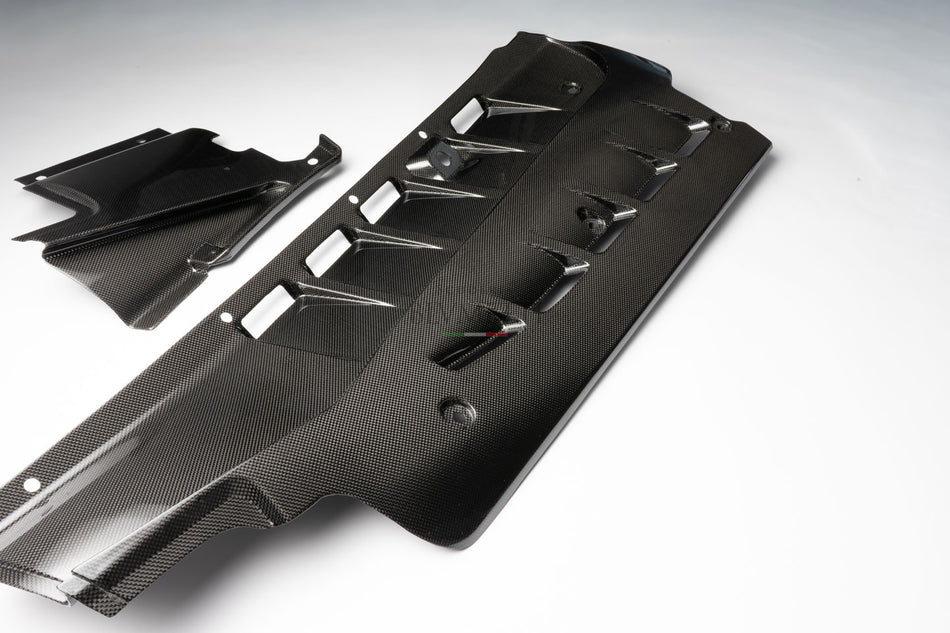 4-teiliges Carbon Motorraumabdeckungs-Set passend für Ferrari F430 Coupé