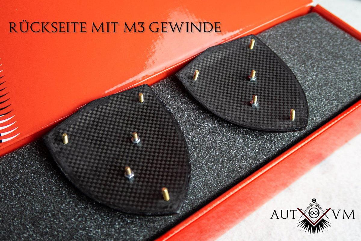 Carbon-Kotflügel-Embleme für Ferrari 458 Italia und Spider – weitere Ansicht 4