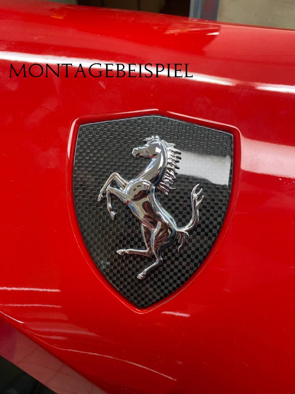 Carbon-Kotflügel-Embleme für Ferrari 458 Italia und Spider – weitere Ansicht 5