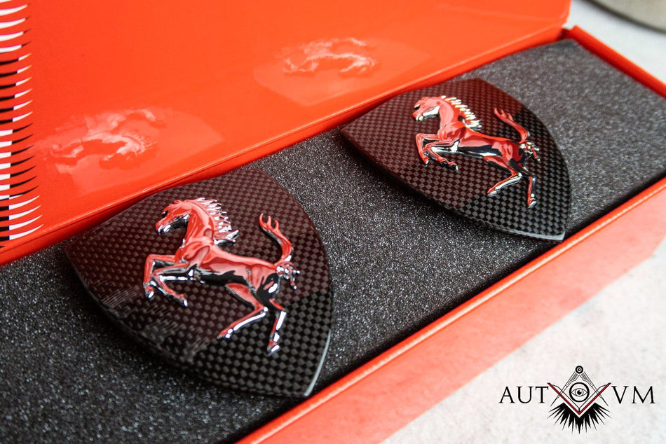 Carbon-Kotflügel-Embleme für Ferrari Purosangue