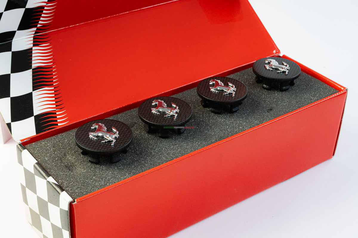 Carbon-Nabenkappen 55 mm für Ferrari – 4er-Set – weitere Ansicht 8