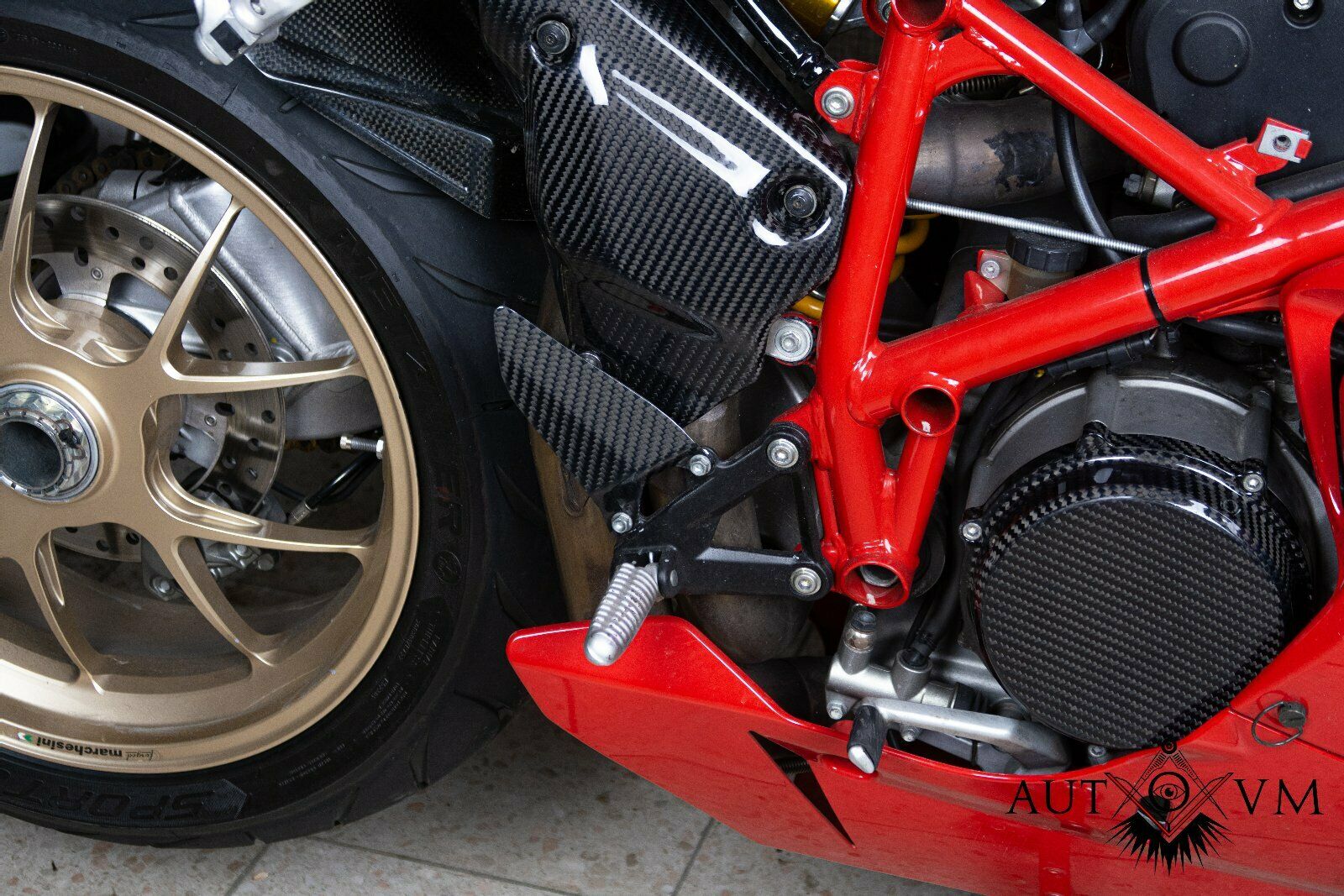 Ducati 1098 R Carbon Fersenschuetzer Fersenschoner