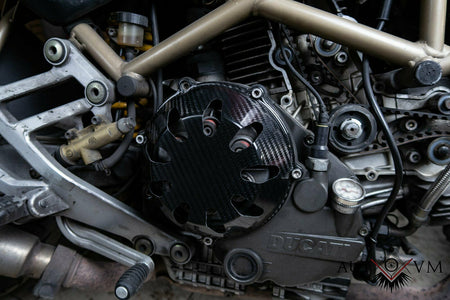 Ducati Tuningteile Kupplung Clutch Cover Carbon Offen 4
