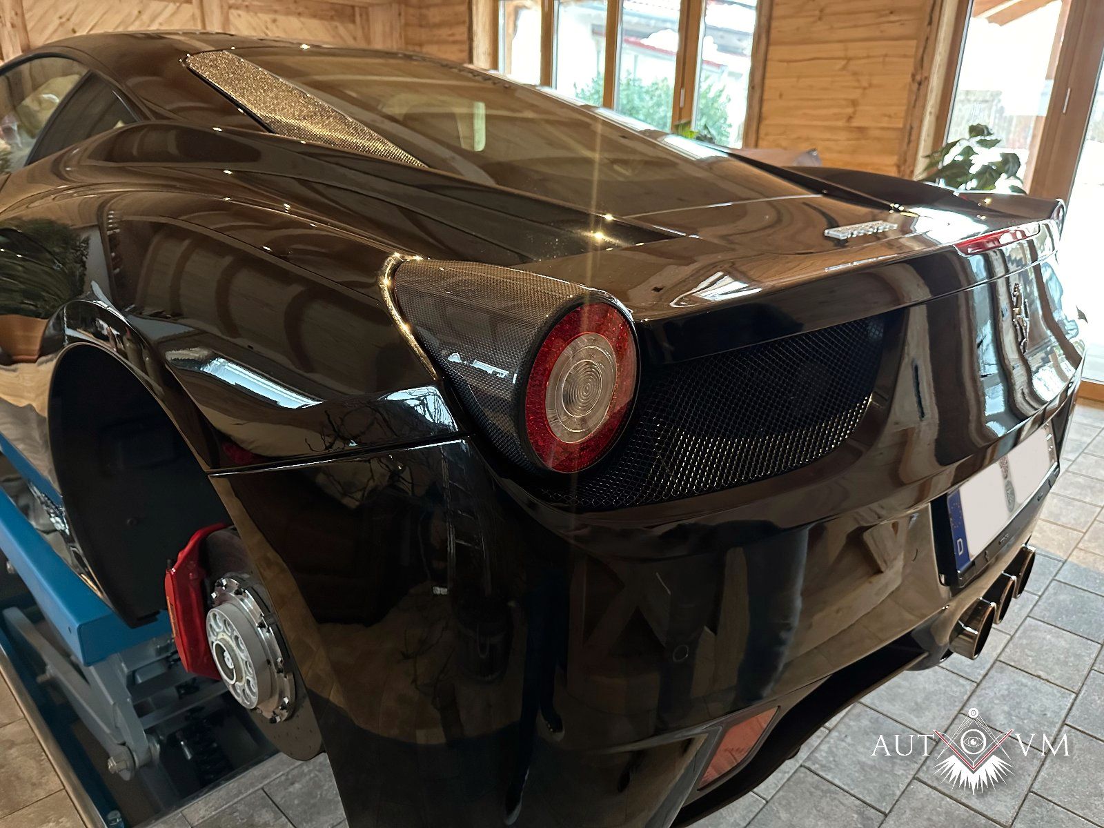 Ferrari 458 Carbon Ruecklicht Cover Abdeckung Blende 3