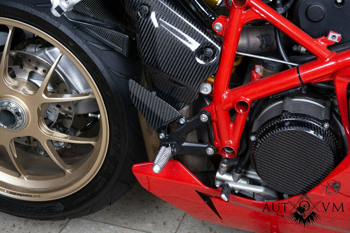 Carbon-Auspuffhitzeschild für Ducati 848, 1098 & 1198 – weitere Ansicht 4