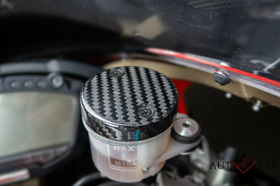 Carbon-Deckel für Brems- & Kupplungsbehälter – Ducati – weitere Ansicht 2
