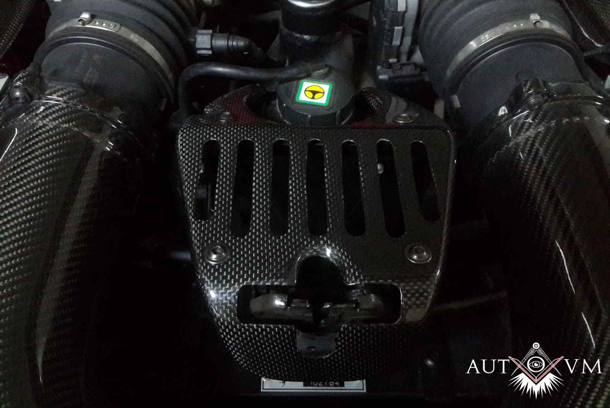 Carbon-Schlossabdeckung für Ferrari 458 – Motorraum – weitere Ansicht 4