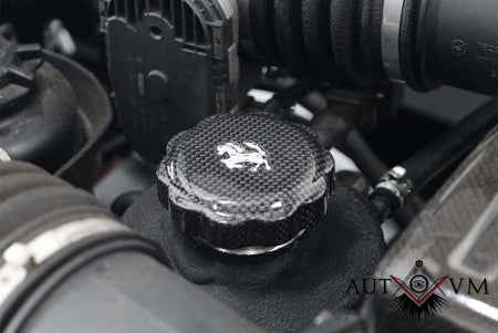 Carbon-Abdeckung für Ferrari Öldeckel – mehrere Modelle – weitere Ansicht 6